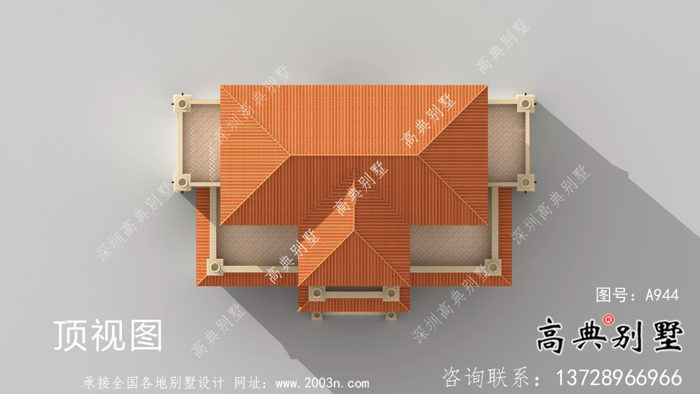 歐式風格別墅設計圖(包括效果圖+結構圖)