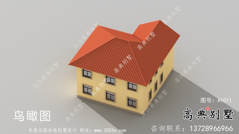 農村二層歐式別墅建筑設計圖紙