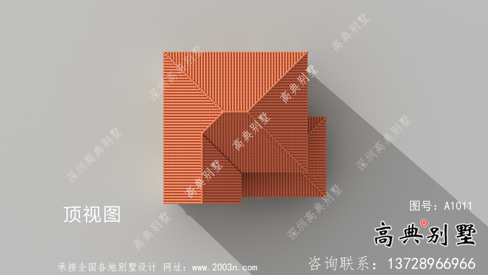 農村二層歐式別墅建筑設計圖紙