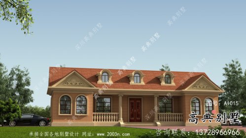 一層歐式農(nóng)村別墅整套設計工程圖紙