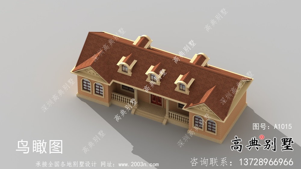 一層歐式農村別墅整套設計工程圖紙