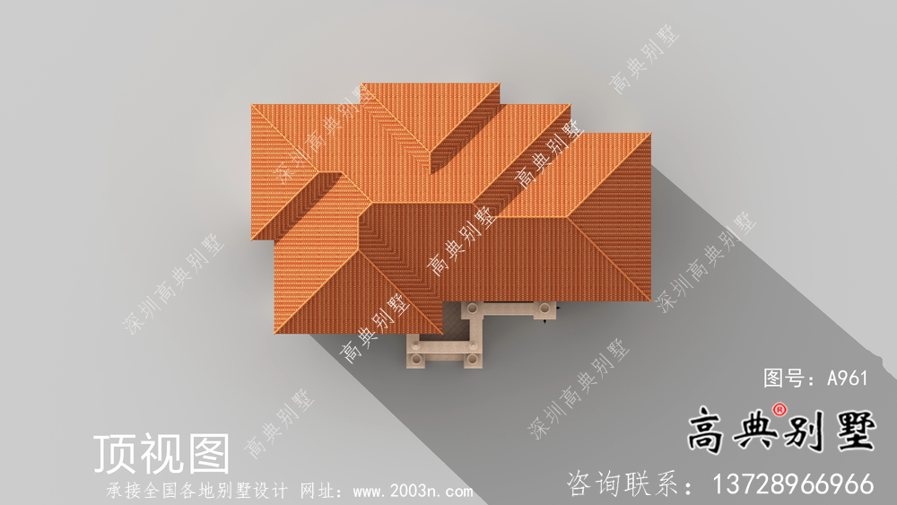 實用二層獨棟農村別墅設計效果圖