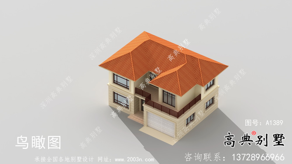 鄉村二層歐式風格獨棟別墅整套設計圖