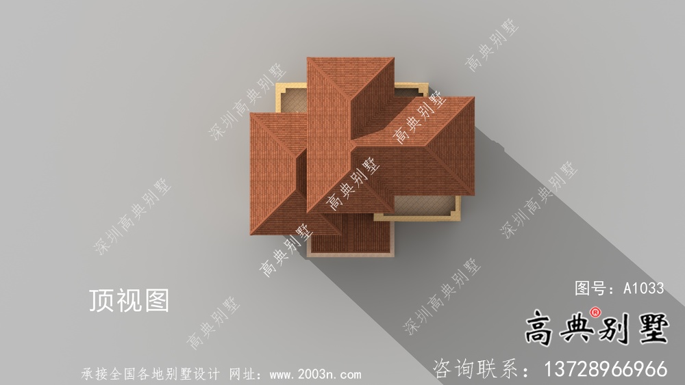 歐式風格簡單別墅設計布局圖+效果圖