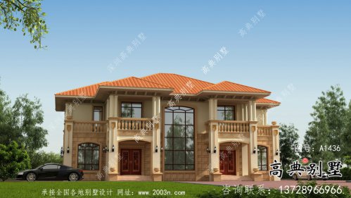 鄉村自建二層雙拼復式別墅設計工程圖