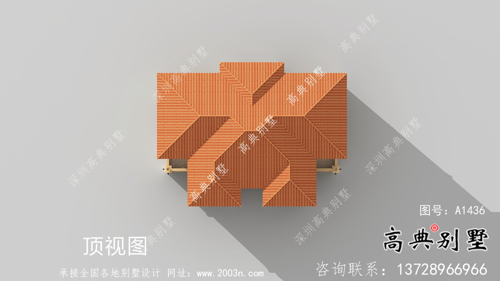 鄉村自建二層雙拼復式別墅設計工程圖紙