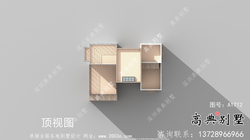 自建三層現代風別墅設計圖紙及施工圖
