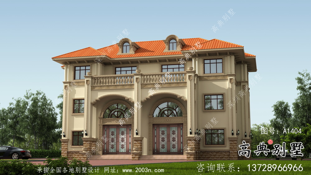 實用三層農(nóng)村雙拼別墅設(shè)計圖