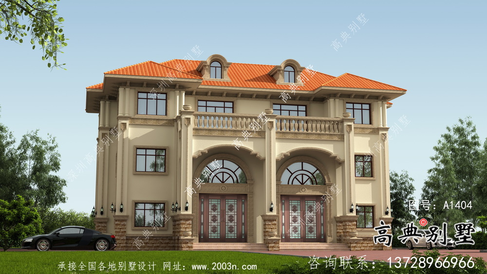 實用三層農(nóng)村雙拼別墅設(shè)計圖