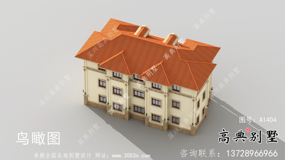 實用三層農(nóng)村雙拼別墅設(shè)計圖