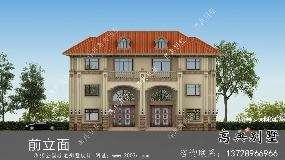 實用三層農(nóng)村雙拼別墅設(shè)計圖