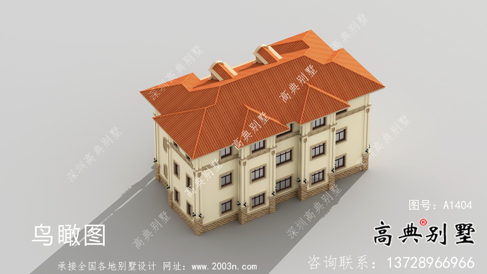 實用三層農(nóng)村雙拼別墅設(shè)計圖