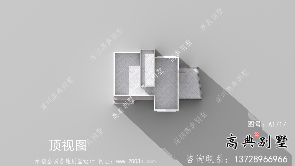 現(xiàn)代平頂二層別墅設(shè)計(jì)圖紙及效果圖