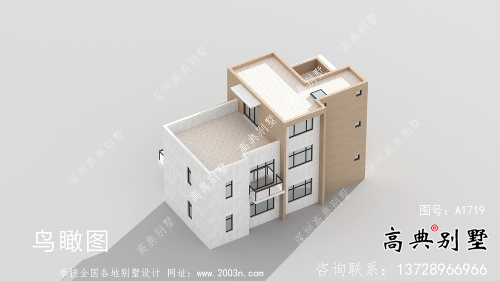 現代簡約式風格二層別墅設計圖紙