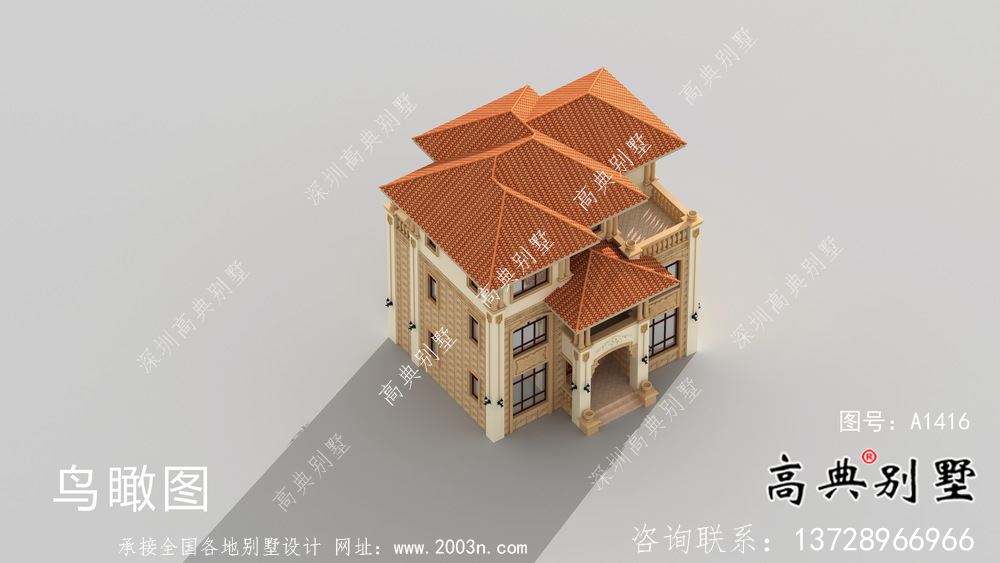 別致大方意大利風格農村住宅設計圖