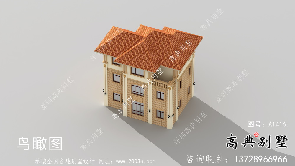 別致大方意大利風格農村住宅設計圖