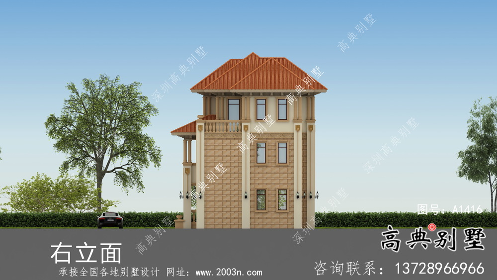 別致大方意大利風格農村住宅設計圖