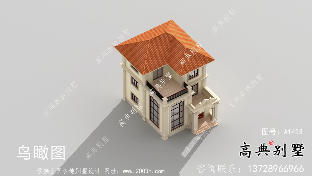 舒適明亮歐式風格三層別墅建筑結構施工詳圖