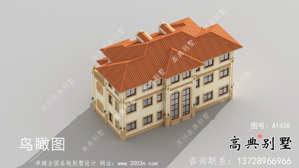 農村歐式風格，意大利風格雙拼別墅設計圖