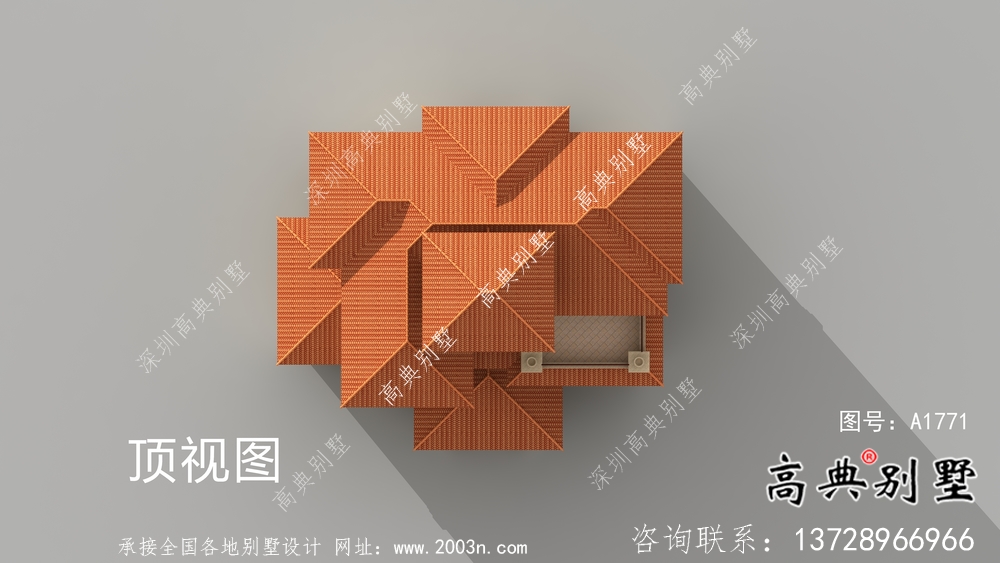 四層大戶型歐式別墅設計外觀效果圖
