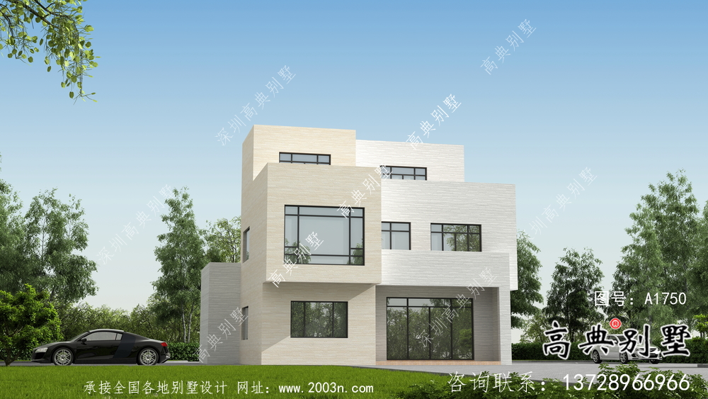 清新簡約的現(xiàn)代風(fēng)格別墅設(shè)計(jì)詳圖