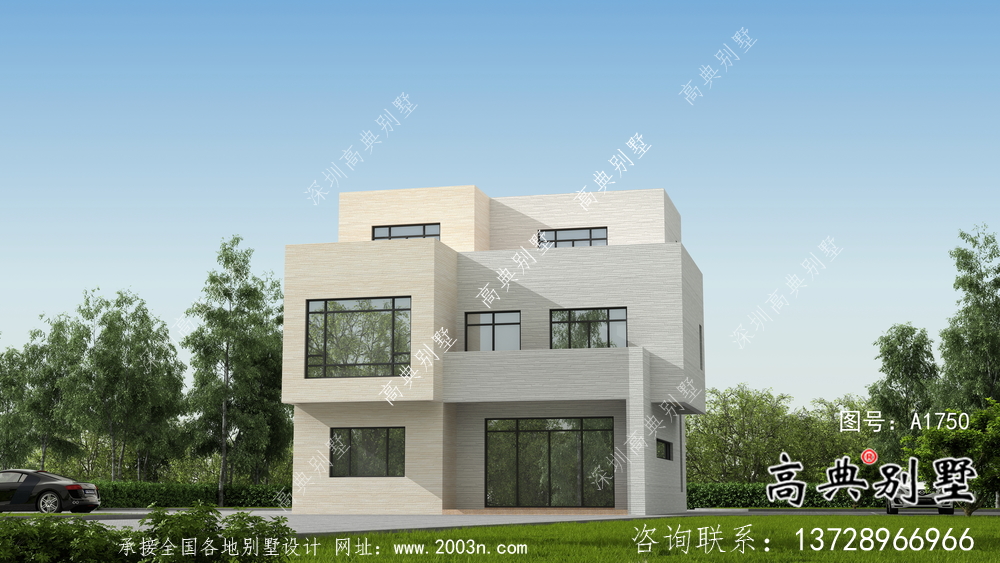 清新簡約的現(xiàn)代風(fēng)格別墅設(shè)計(jì)詳圖