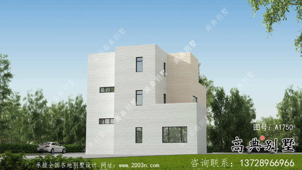 清新簡約的現(xiàn)代風(fēng)格別墅設(shè)計(jì)詳圖