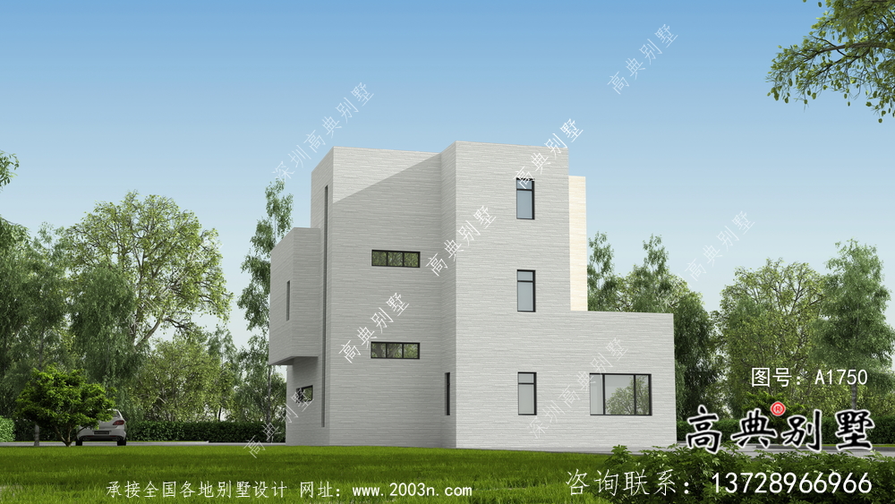 清新簡約的現(xiàn)代風(fēng)格別墅設(shè)計(jì)詳圖