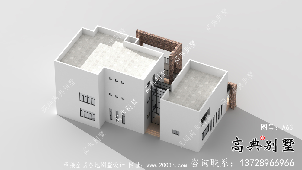 最新農村現代風三層別墅設計圖紙