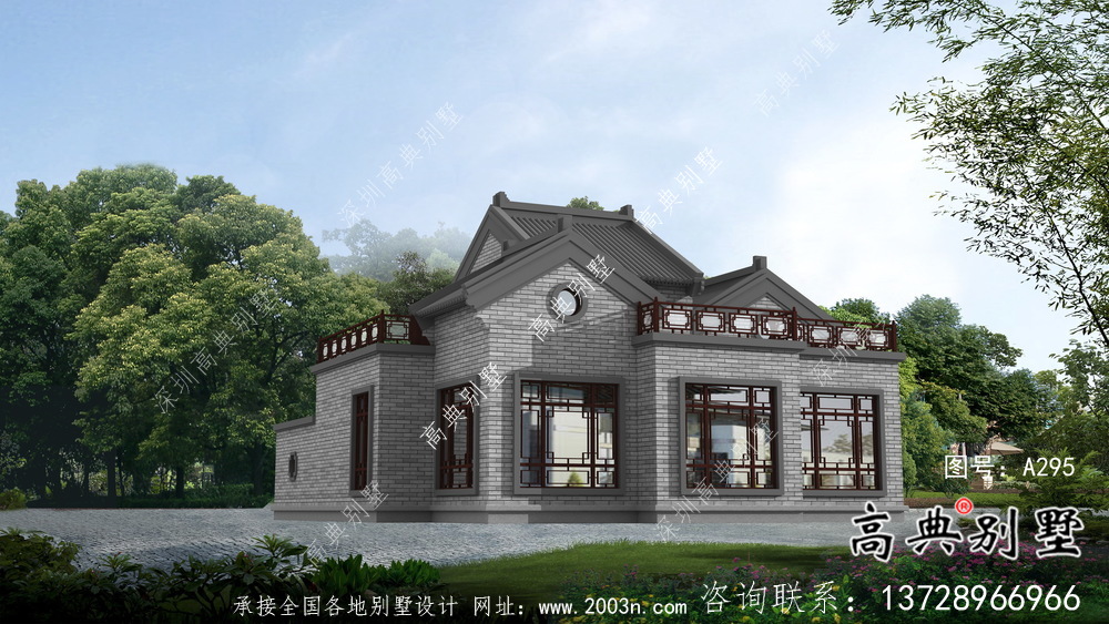 單層實(shí)用多功能休閑別墅建筑圖紙