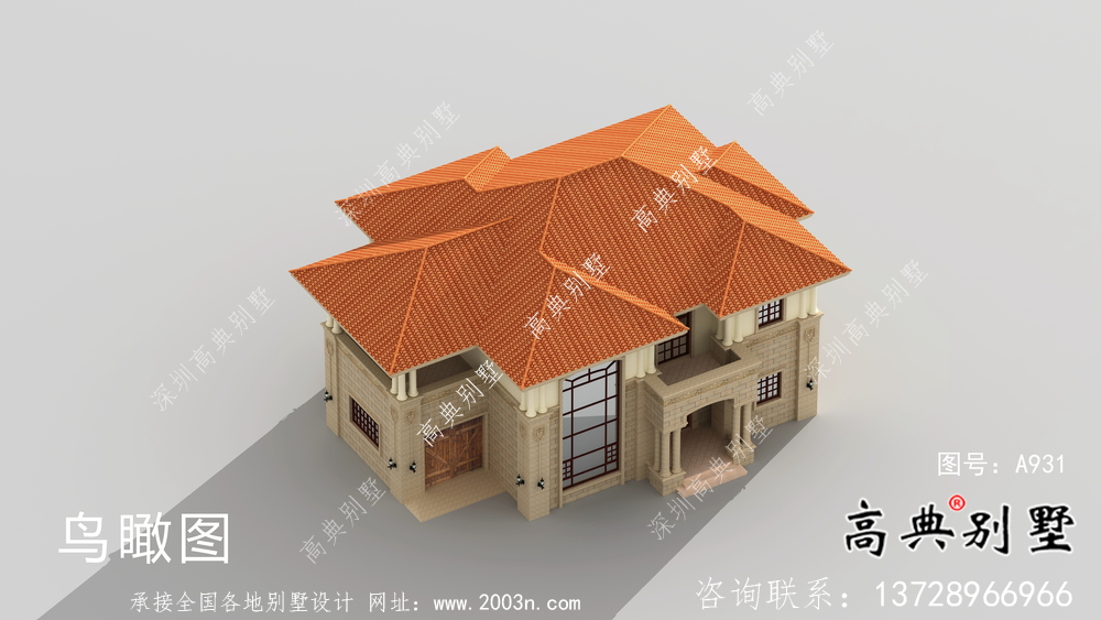 兩層農村意大利風格住宅設計圖包括結構圖