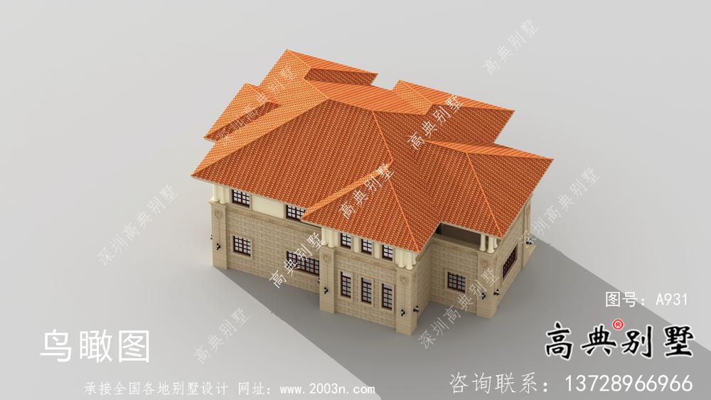 兩層農村意大利風格住宅設計圖包括結構圖