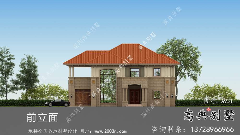 兩層農村意大利風格住宅設計圖包括結構圖