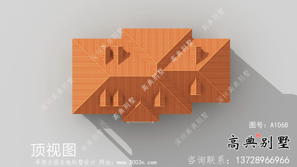 歐式風格一層大氣別墅設計圖紙