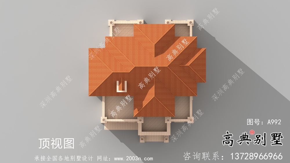 意大利風格四層新農(nóng)村住宅設計圖
