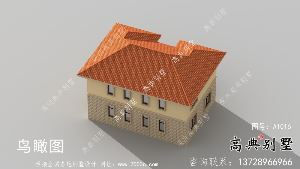 歐式風(fēng)格二層新農(nóng)村別墅設(shè)計(jì)圖