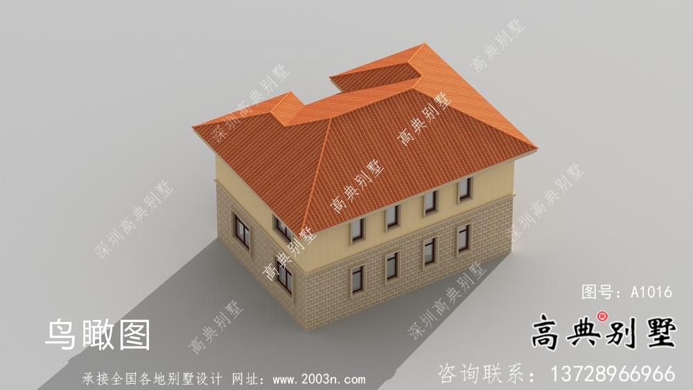 歐式風(fēng)格二層新農(nóng)村別墅設(shè)計(jì)圖