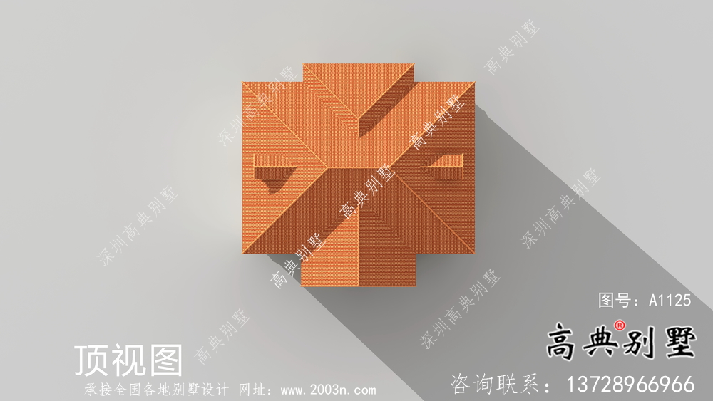 歐式風格二層別墅全套建筑圖紙。