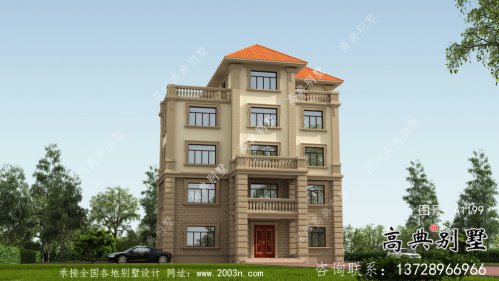 簡潔時尚實用農村五層