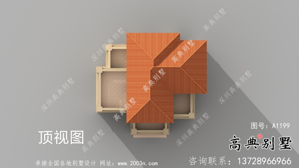 簡(jiǎn)潔時(shí)尚實(shí)用農(nóng)村五層別墅設(shè)計(jì)圖帶效果圖