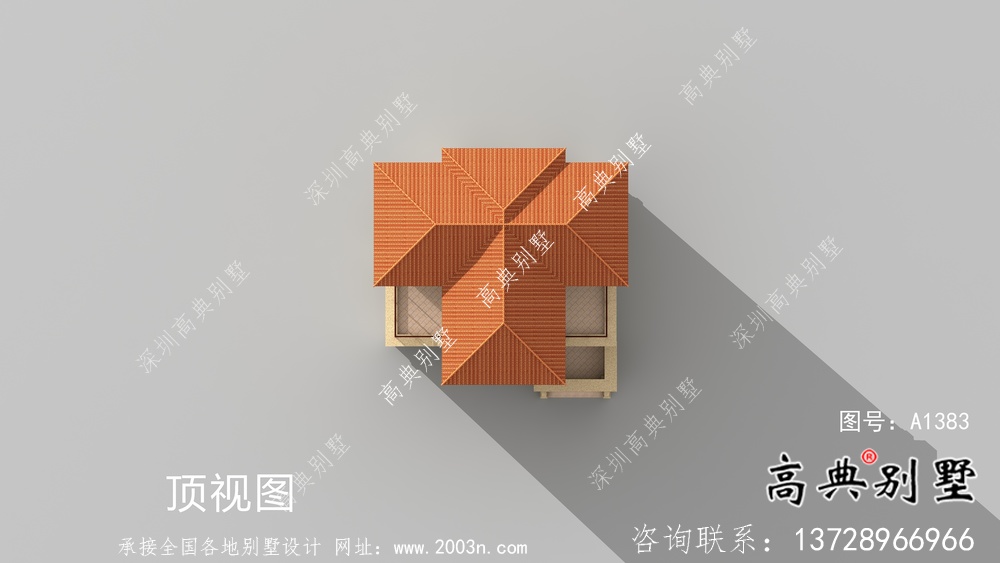 獨棟歐式風格三層別墅設計方案圖帶效果圖