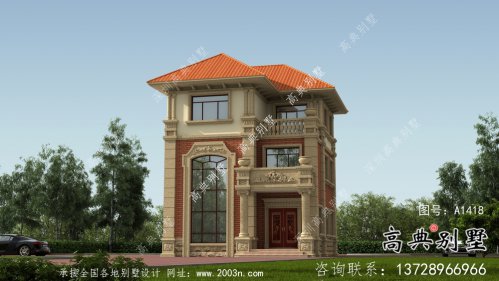 全套法式風格三層坡屋