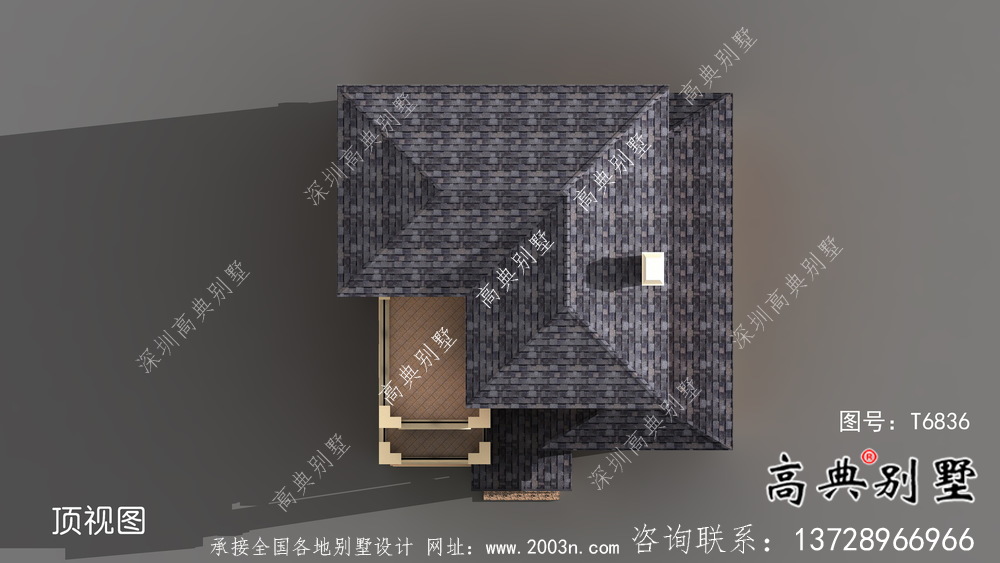 農村三層田園風別墅設計效果圖大全