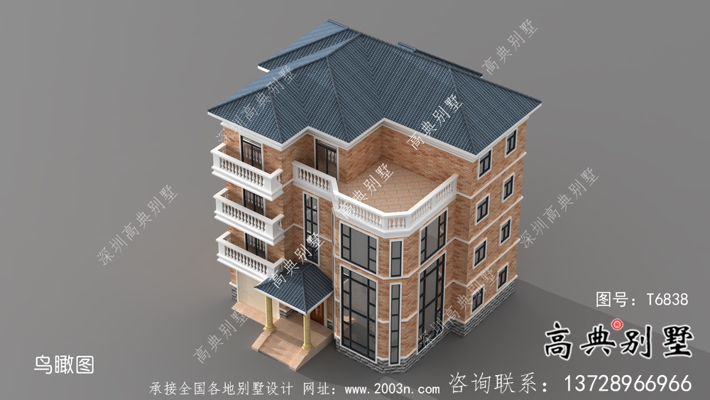 復(fù)式四層簡歐別墅設(shè)計圖紙大全