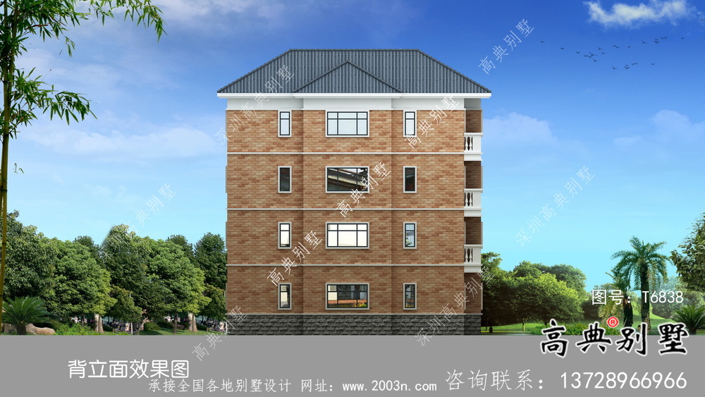 復(fù)式四層簡歐別墅設(shè)計圖紙大全