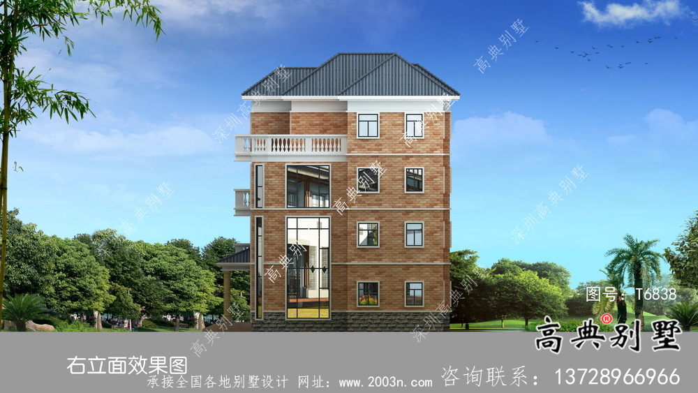 復(fù)式四層簡歐別墅設(shè)計圖紙大全