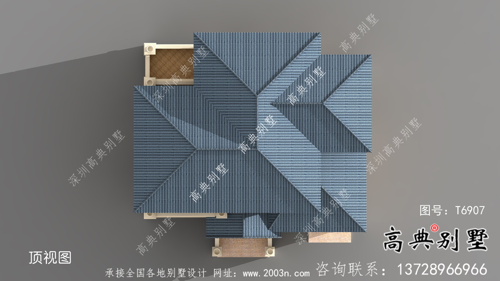 法式風格二層農村住宅樓建筑圖（帶結構圖）