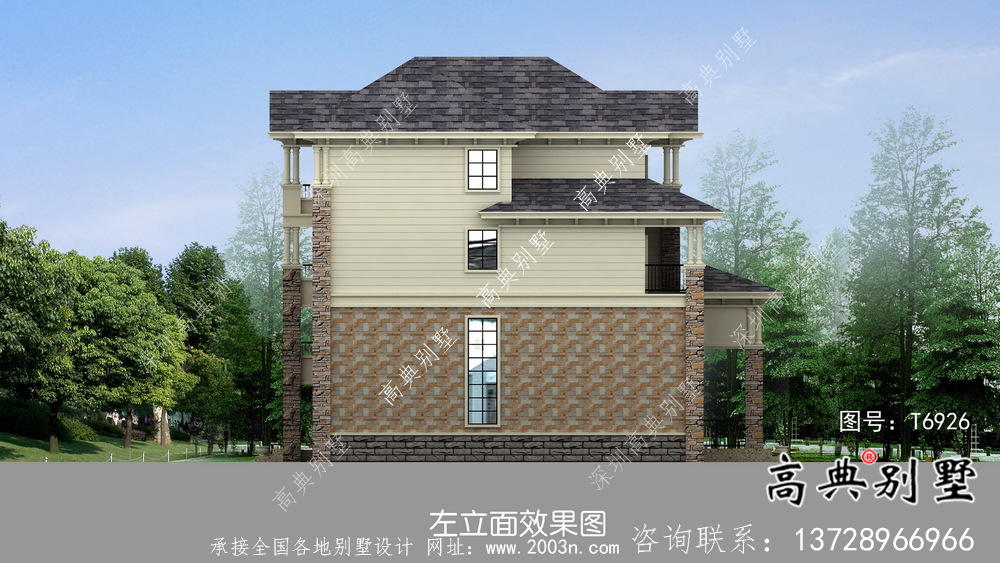 歐式風格四層別墅結(jié)構(gòu)建筑設計圖