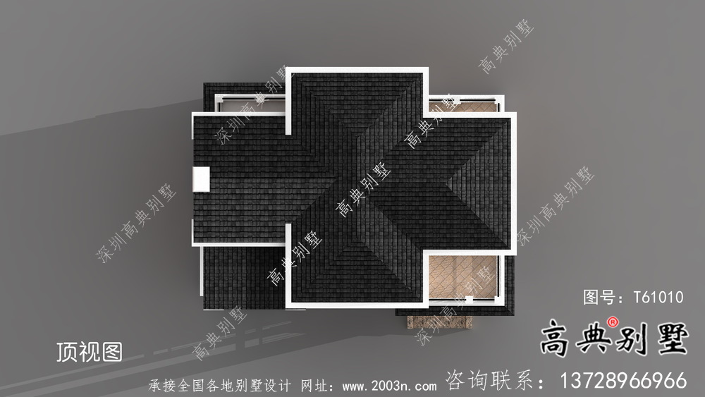 鄉(xiāng)村三層簡(jiǎn)歐風(fēng)格外觀設(shè)計(jì)圖及施工圖