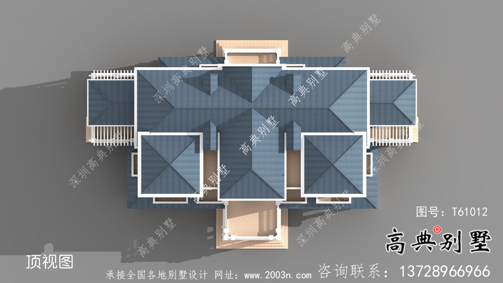 法式風格三層大戶型歐式別墅設計效果圖